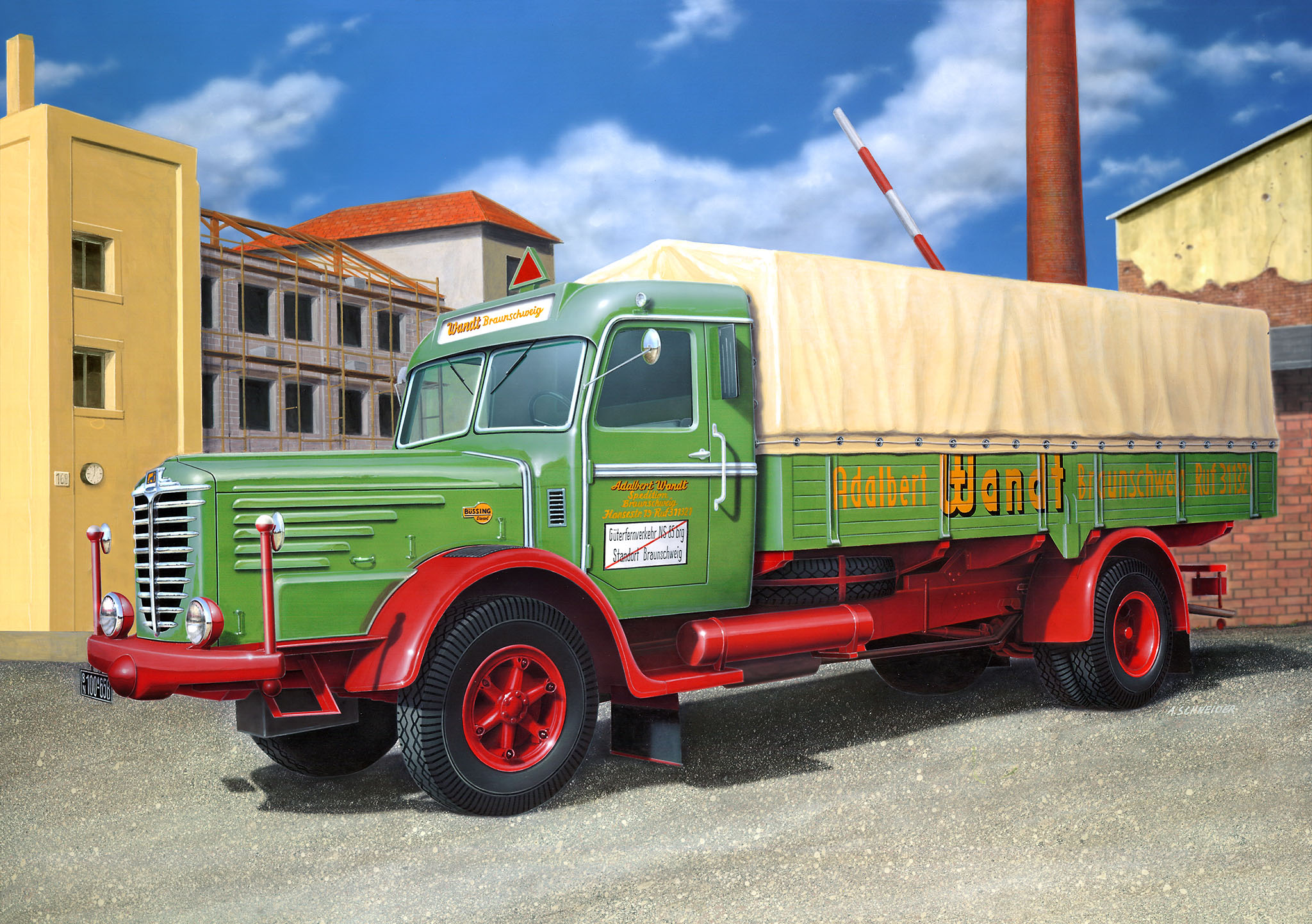 Büssing 8000 S13 LKW Modell Bausatz