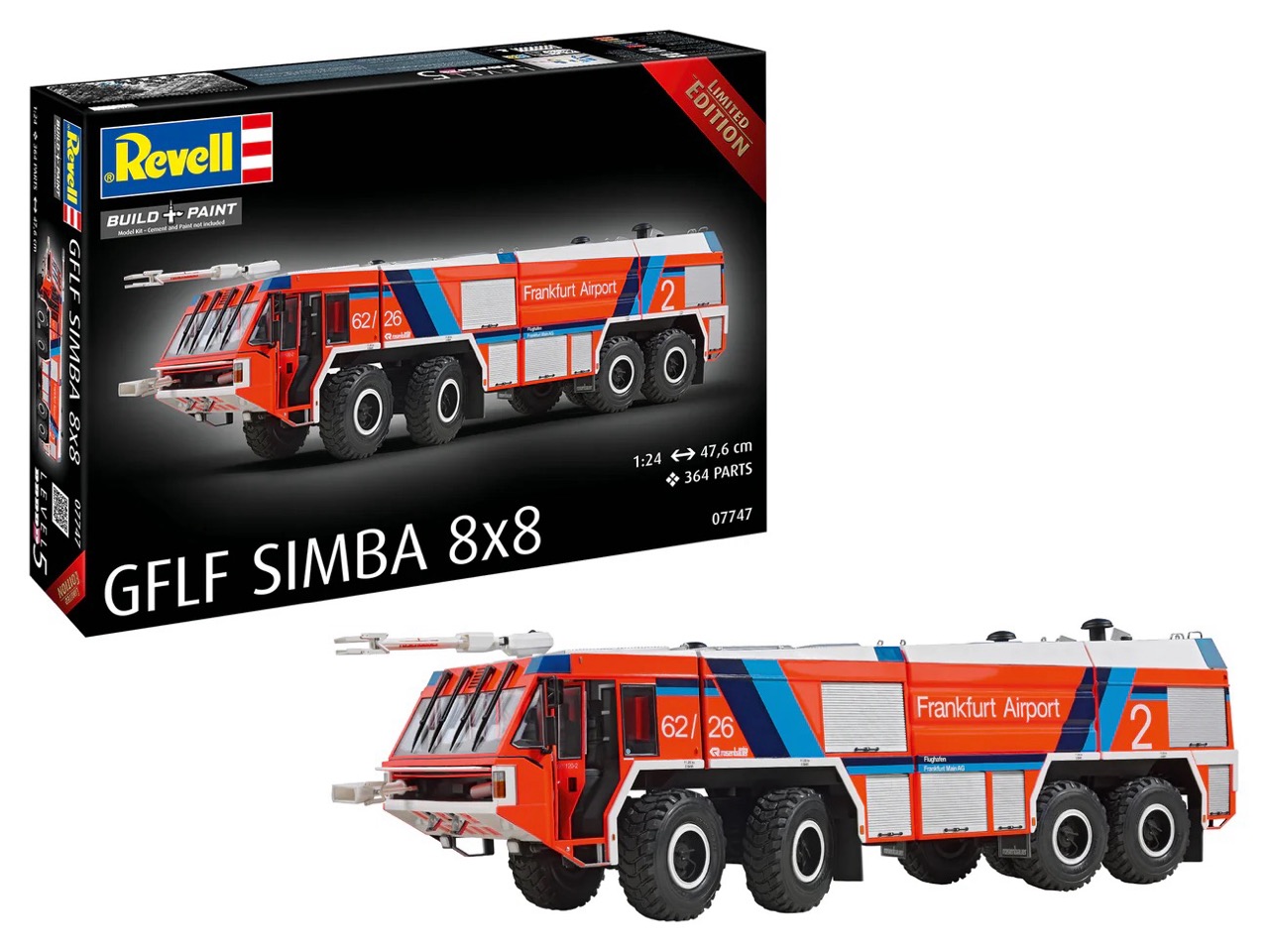 Modellbausatz GFLF Simba 8x8 Flughfaen Feuerwehr Groß (07747_01_1300x)