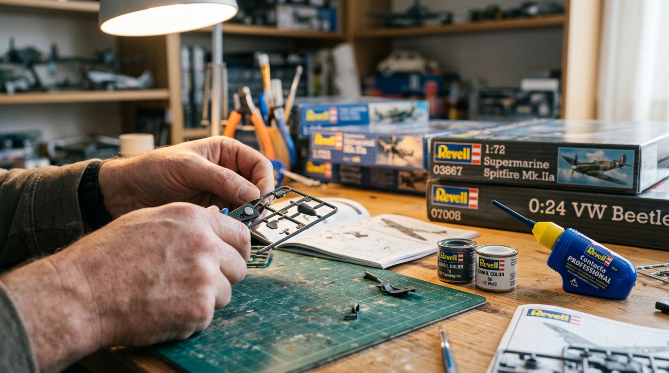 ¿Qué herramientas y preparativos necesitan absolutamente los novatos? – Principiantes en la construcción de modelos Revell.