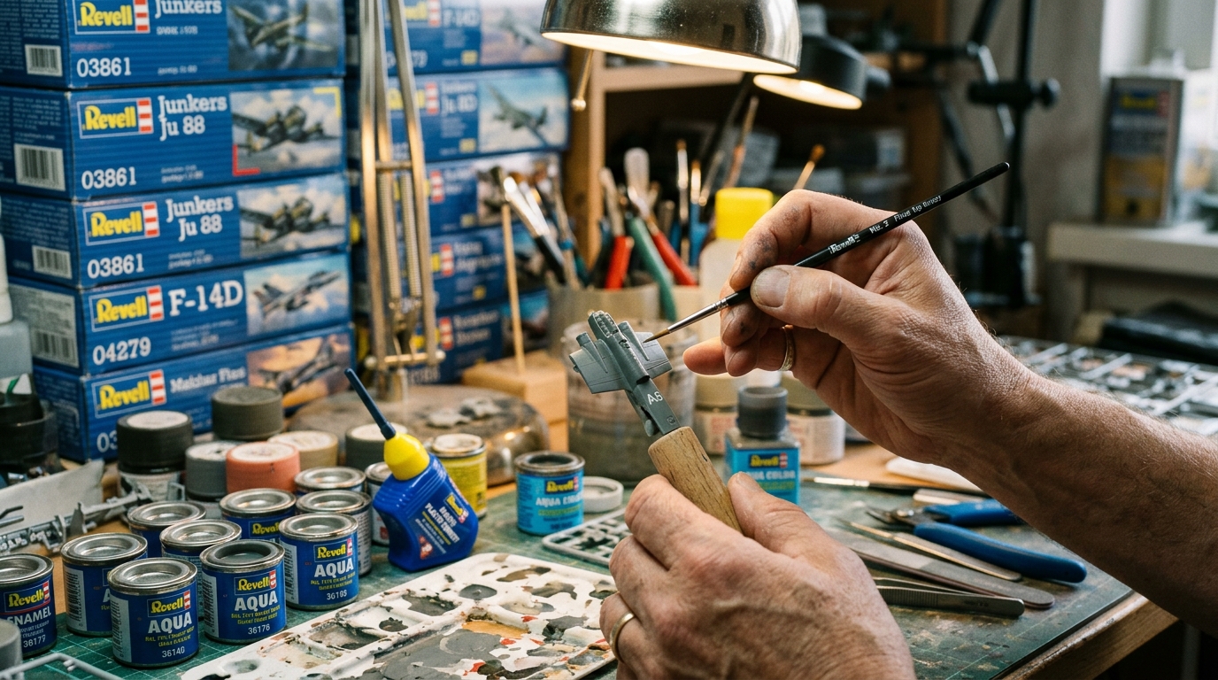 ¿Cómo se consigue la pintura perfecta sin molestas pinceladas? – Principiantes en la construcción de modelos Revell.