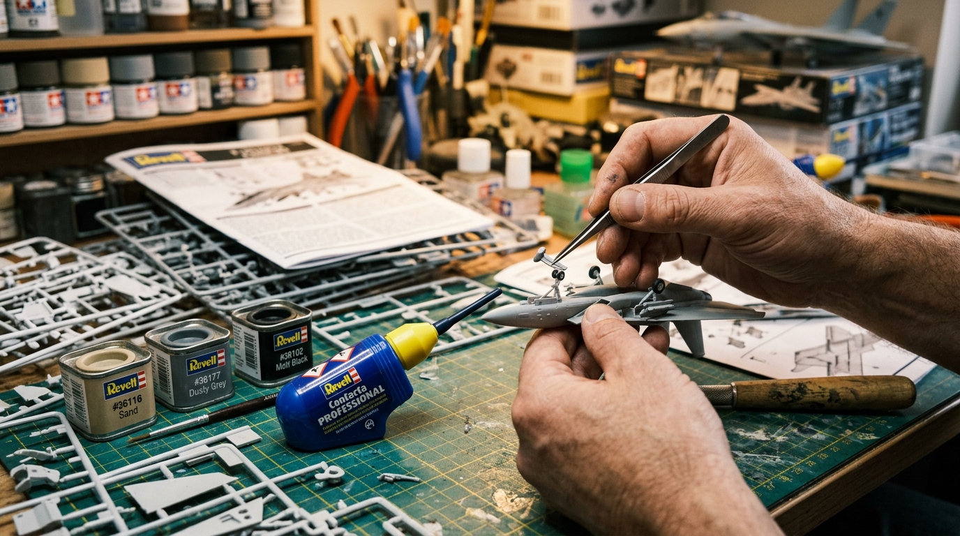 ¿Qué errores típicos de los principiantes arruinan el primer kit? – Principiantes en la construcción de modelos Revell.