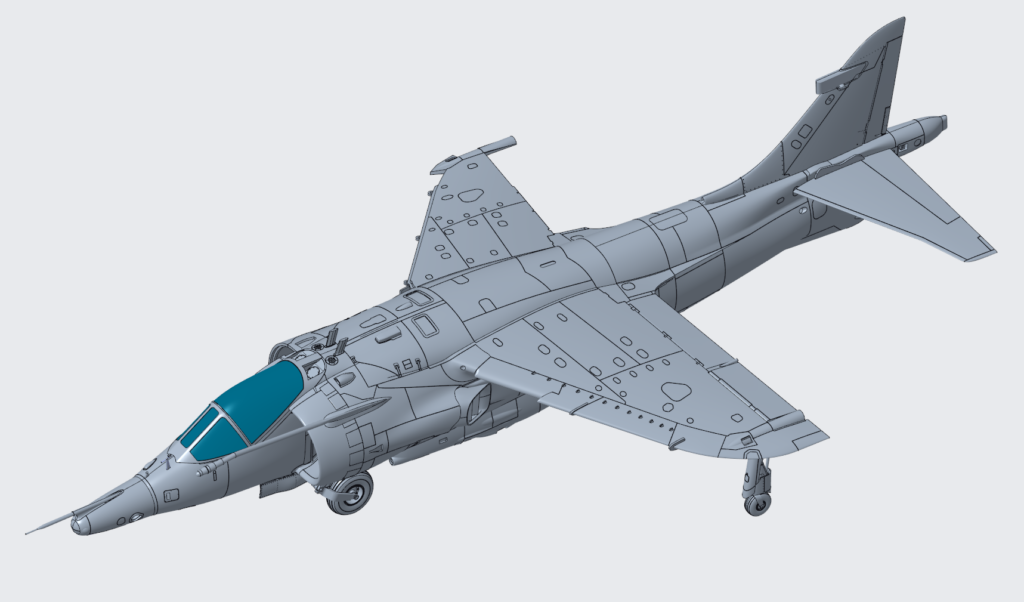 Figure 1: Airframe progress as it stands on 28/08/2026, top view.